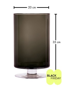 FYNCH-HATTON Wazon &quot;Elani&quot; w kolorze antracytowym - wys. 35 x Ø 20 cm ze sklepu Limango Polska w kategorii Wazony - zdjęcie 187741137