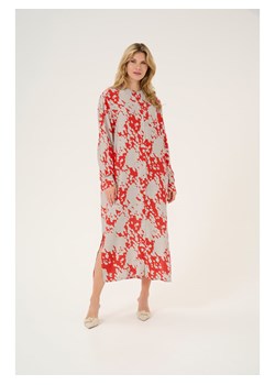 Kaffe Sukienka w kolorze czerwono-jasnoszarym ze sklepu Limango Polska w kategorii Sukienki - zdjęcie 187741748