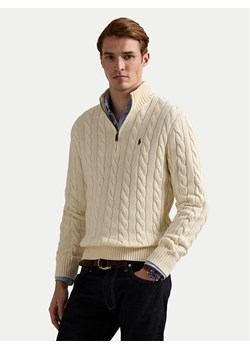 Polo Ralph Lauren Sweter 710810841015 Beżowy Regular Fit ze sklepu MODIVO w kategorii Swetry męskie - zdjęcie 187742819