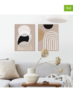 Orangewallz Druki artystyczne (2 szt.) &quot;Soft Organics&quot; w ramce ze sklepu Limango Polska w kategorii Obrazy - zdjęcie 187743077