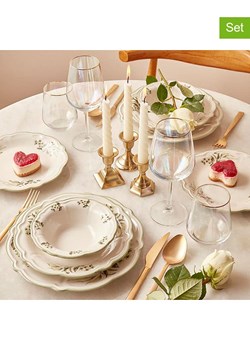 BELLA MAISON 24-częściowy zestaw &quot;Julia&quot; w kolorze zielono-białym ze sklepu Limango Polska w kategorii Naczynia - zdjęcie 187743128