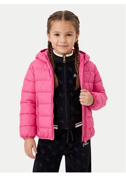 Guess Kurtka puchowa H4BT03 WCFM0 Różowy Regular Fit ze sklepu MODIVO w kategorii Kurtki dziewczęce - zdjęcie 187745315