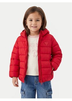 Guess Kurtka puchowa H4BT03 WCFM0 Czerwony Regular Fit ze sklepu MODIVO w kategorii Kurtki dziewczęce - zdjęcie 187745317