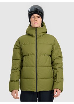 Męska kurtka narciarska 4F 4FWAW25TTJAM0788 - oliwkowa ze sklepu Sportstylestory.com w kategorii Kurtki męskie - zdjęcie 187746666