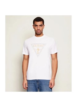 GUESS T-shirt GOLDEN TRIANGLE | Regular Fit ze sklepu Gomez Fashion Store w kategorii T-shirty męskie - zdjęcie 187747678