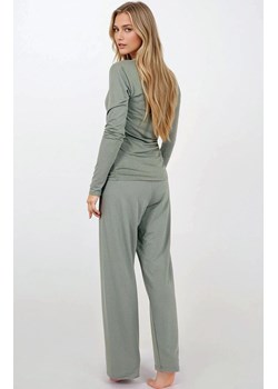 Piżama damska długa z koronką Emerald Dreams, Kolor zielony, Rozmiar S, Momenti per me ze sklepu Primodo w kategorii Piżamy damskie - zdjęcie 187748305