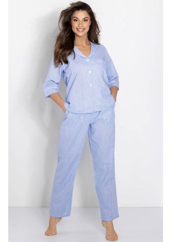 Piżama damska rozpinana Ocean Dream, Kolor niebieski, Rozmiar S, Momenti per me ze sklepu Primodo w kategorii Piżamy damskie - zdjęcie 187748367