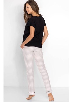 Piżama damska długie spodnie Rita, Kolor czarno-biało-beżowy, Rozmiar S, Momenti per me ze sklepu Primodo w kategorii Piżamy damskie - zdjęcie 187748378