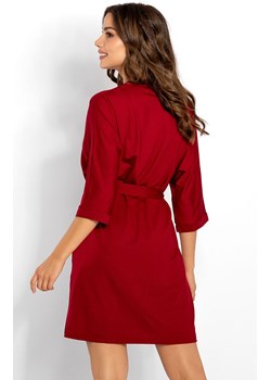 Elegancki szlafrok damski cienki Allure, Kolor wino, Rozmiar S, Momenti per me ze sklepu Primodo w kategorii Szlafroki damskie - zdjęcie 187748396