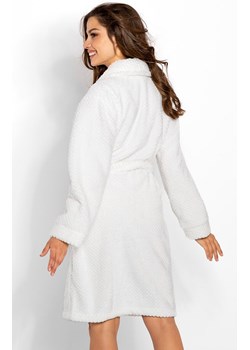 Szlafrok damski ciepły Delicate, Kolor ecru, Rozmiar S, Momenti per me ze sklepu Primodo w kategorii Szlafroki damskie - zdjęcie 187748406