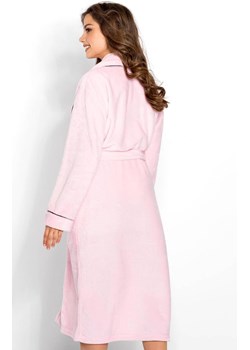 Długi szlafrok damski Eloise, Kolor różowy, Rozmiar L, Momenti per me ze sklepu Primodo w kategorii Szlafroki damskie - zdjęcie 187748415