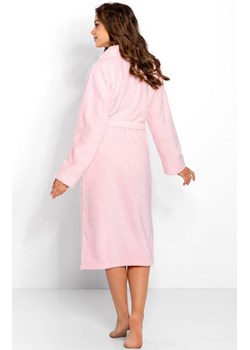 Elegancki szlafrok damski długi Rosie Long, Kolor różowy, Rozmiar 3XL, Momenti per me ze sklepu Primodo w kategorii Szlafroki damskie - zdjęcie 187748455