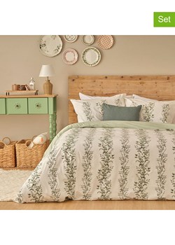 BELLA MAISON 3-częściowy komplet pościeli renforcé &quot;Julia&quot; w kolorze zielonym ze sklepu Limango Polska w kategorii Pościele - zdjęcie 187748536