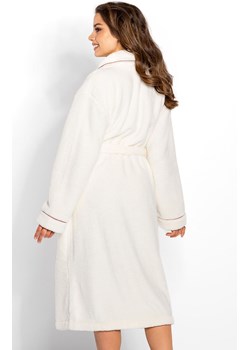 Szlafrok damski ciepły Dolce Vita Long, Kolor ecru, Rozmiar 3XL, Momenti per me ze sklepu Intymna w kategorii Szlafroki damskie - zdjęcie 187749178