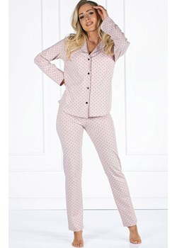 Piżama damska rozpinana Eveline, Kolor róż pudrowy, Rozmiar L, Momenti per me ze sklepu Intymna w kategorii Piżamy damskie - zdjęcie 187749218