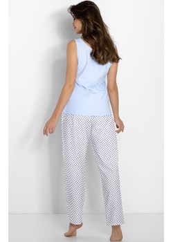 Piżama damska bawełniana Maelle, Kolor niebieski-wzór, Rozmiar S, Momenti per me ze sklepu Intymna w kategorii Piżamy damskie - zdjęcie 187749248