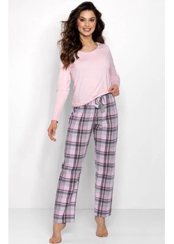 Piżama damska długa Miracle, Kolor różowy-wzór, Rozmiar XL, Momenti per me ze sklepu Intymna w kategorii Piżamy damskie - zdjęcie 187749258