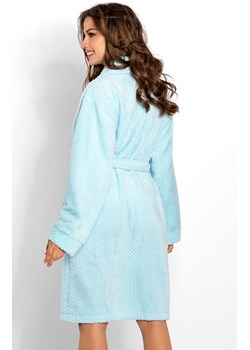 Szlafrok damski ciepły Angie, Kolor błękitny, Rozmiar S, Momenti per me ze sklepu Intymna w kategorii Szlafroki damskie - zdjęcie 187749306