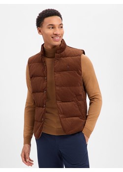 Polo Ralph Lauren Męska sztruksowa kamizelka puchowa Mężczyźni Bawełna brązowy jednolity ze sklepu vangraaf w kategorii Kamizelki męskie - zdjęcie 187750086