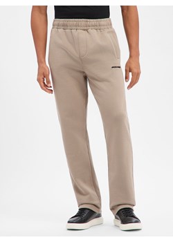 PEGADOR Męskie spodnie do biegania - Mężczyźni Materiał dresowy taupe jednolity ze sklepu vangraaf w kategorii Spodnie męskie - zdjęcie 187750088