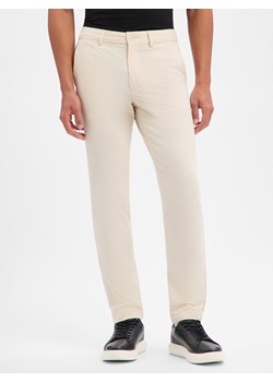 BOSS Chino - Kaiton Mężczyźni Bawełna écru jednolity ze sklepu vangraaf w kategorii Spodnie męskie - zdjęcie 187750095