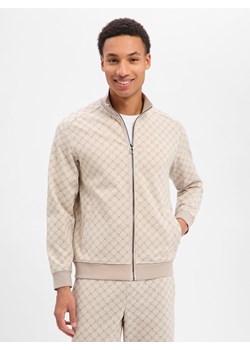 JOOP! Męska kurtka dresowa - dwustronna Mężczyźni Sztuczne włókno beżowy wzorzysty ze sklepu vangraaf w kategorii Bluzy męskie - zdjęcie 187750096