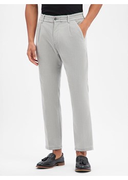Drykorn Męskie spodnie plisowane - Chasy Mężczyźni jasny szary jednolity ze sklepu vangraaf w kategorii Spodnie męskie - zdjęcie 187750098