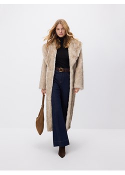 Reserved - Płaszcz z imitacji futra - wielobarwny ze sklepu Reserved w kategorii Futra damskie - zdjęcie 187750109