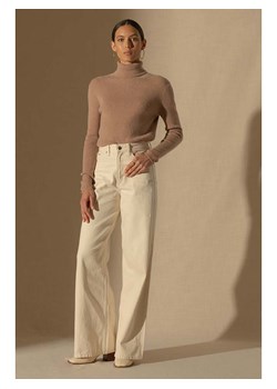 Perfect Cashmere Kaszmirowy sweter &quot;Elly&quot; w kolorze jasnobrązowym ze sklepu Limango Polska w kategorii Swetry damskie - zdjęcie 187751167