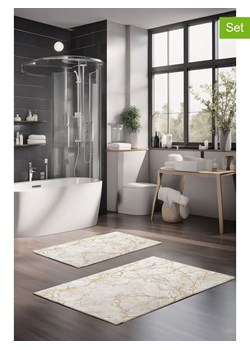 Mijolnir Dywaniki łazienkowe (2 szt.) w kolorze złoto-białym ze sklepu Limango Polska w kategorii Akcesoria łazienkowe - zdjęcie 187752096