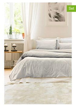 Mijolnir 4-częściowy zestaw &quot;Nives&quot; w kolorze biało-antracytowym ze sklepu Limango Polska w kategorii Pościele - zdjęcie 187752275