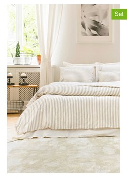 Mijolnir 4-częściowy zestaw &quot;Nives&quot; w kolorze beżowo-białym ze sklepu Limango Polska w kategorii Pościele - zdjęcie 187752277