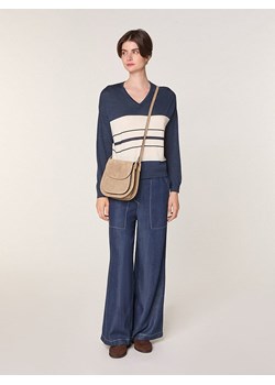 Rodier Wełniany sweter w kolorze granatowo-kremowym ze sklepu Limango Polska w kategorii Swetry damskie - zdjęcie 187752586