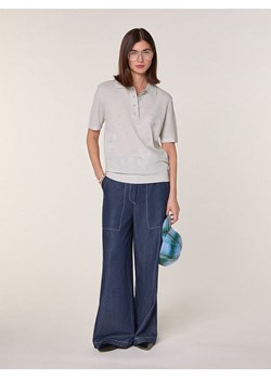 Rodier Wełniana koszulka w kolorze szarym ze sklepu Limango Polska w kategorii Bluzki damskie - zdjęcie 187752728