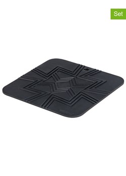 Wenko Podkładki (2 szt.) &quot;Wesi&quot; w kolorze czarnym pod garnki - 16 x 16 cm ze sklepu Limango Polska w kategorii Akcesoria kuchenne - zdjęcie 187753547