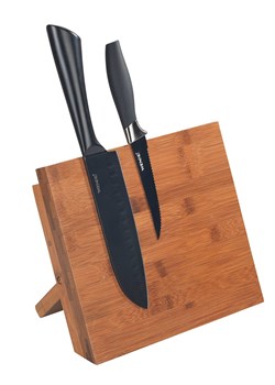 Wenko Stojak magnetyczny w kolorze jasnobrązowym na noże - 21 x 23,5 cm ze sklepu Limango Polska w kategorii Noże kuchenne - zdjęcie 187753617