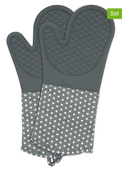 Wenko Rękawice kuchenne (2 szt.) w kolorze szarym - 37,5 x 18,5 cm ze sklepu Limango Polska w kategorii Tekstylia kuchenne - zdjęcie 187754057