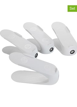 Wenko Stojaki (4 szt.) w kolorze białym na buty - 29 x 15 x 11,5 cm ze sklepu Limango Polska w kategorii Szafy - zdjęcie 187754088