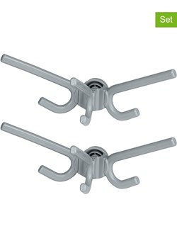 Wenko Haczyki (2 szt.) &quot;Herkules&quot; w kolorze szarym - 29 x 12,5 x 15 cm ze sklepu Limango Polska w kategorii Szafy - zdjęcie 187754119