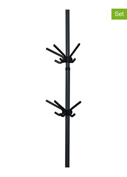 Wenko Wieszaki (2 szt.) &quot;Herkules&quot; w kolorze czarnym - 29 x 12,5 x 15 cm ze sklepu Limango Polska w kategorii Szafy - zdjęcie 187754126