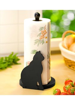 Wenko Stojak w kolorze czarnym na ręcznik papierowy - wys. 30 x Ø 15 cm ze sklepu Limango Polska w kategorii Akcesoria kuchenne - zdjęcie 187754377