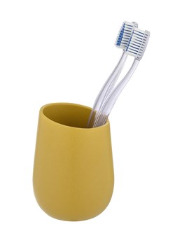 Wenko Kubek łazienkowy &quot;Badi&quot; w kolorze żółtym - wys. 11 x  Ø 8 cm ze sklepu Limango Polska w kategorii Dozowniki do mydła - zdjęcie 187754848