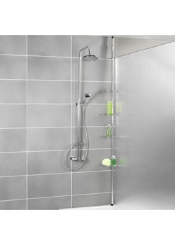 Wenko Teleskopowa półka prysznicowa w kolorze srebrnym - 20 x 275 x 20 cm ze sklepu Limango Polska w kategorii Akcesoria łazienkowe - zdjęcie 187755525