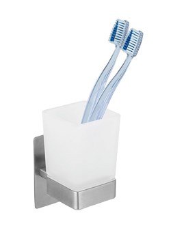 Wenko Kubek łazienkowy &quot;Turbo-Loc® Genova&quot; w kolorze białym - 9 x 13 x 6 cm ze sklepu Limango Polska w kategorii Dozowniki do mydła - zdjęcie 187755858