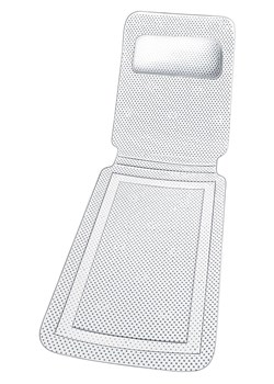 Maximex Mata w kolorze białym do wanny - 126 x 36 cm ze sklepu Limango Polska w kategorii Akcesoria łazienkowe - zdjęcie 187756237