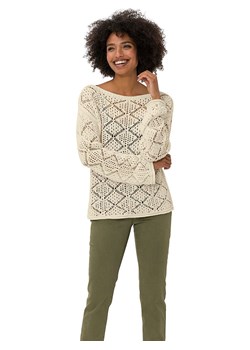 Heine Sweter w kolorze beżowym ze sklepu Limango Polska w kategorii Swetry damskie - zdjęcie 187756506