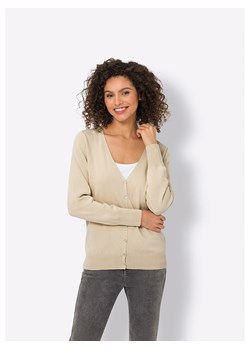 Heine Kardigan w kolorze beżowym ze sklepu Limango Polska w kategorii Swetry damskie - zdjęcie 187756717