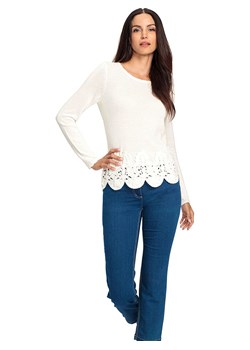 Heine Sweter w kolorze kremowym ze sklepu Limango Polska w kategorii Swetry damskie - zdjęcie 187757009