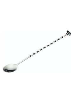 BarCraft Łyżeczka w kolorze srebrnym do koktajli - wys. 28 cm ze sklepu Limango Polska w kategorii Naczynia - zdjęcie 187758499