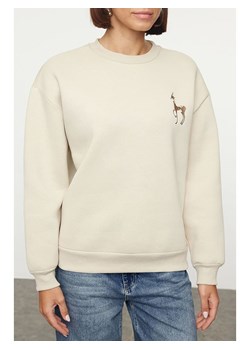 trendyol Bluza w kolorze beżowym ze sklepu Limango Polska w kategorii Bluzy damskie - zdjęcie 187760516